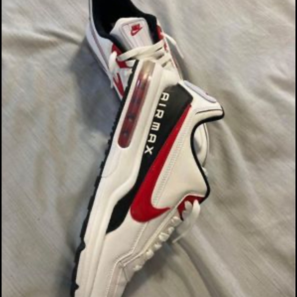 Mens Nike Air Max Size 11, BV1171-100 Red,Black , and White